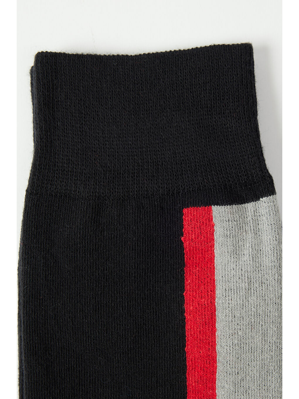 Erkek Siyah-Gri Desenli Soket Çorap-1