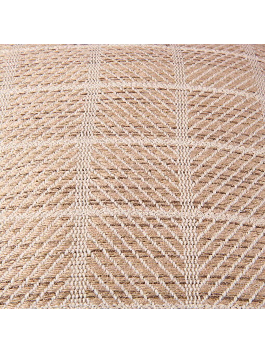 Soft Palm Breeze Jüt Görünümlü Kırlent - Kahverengi - 45x45 cm-1