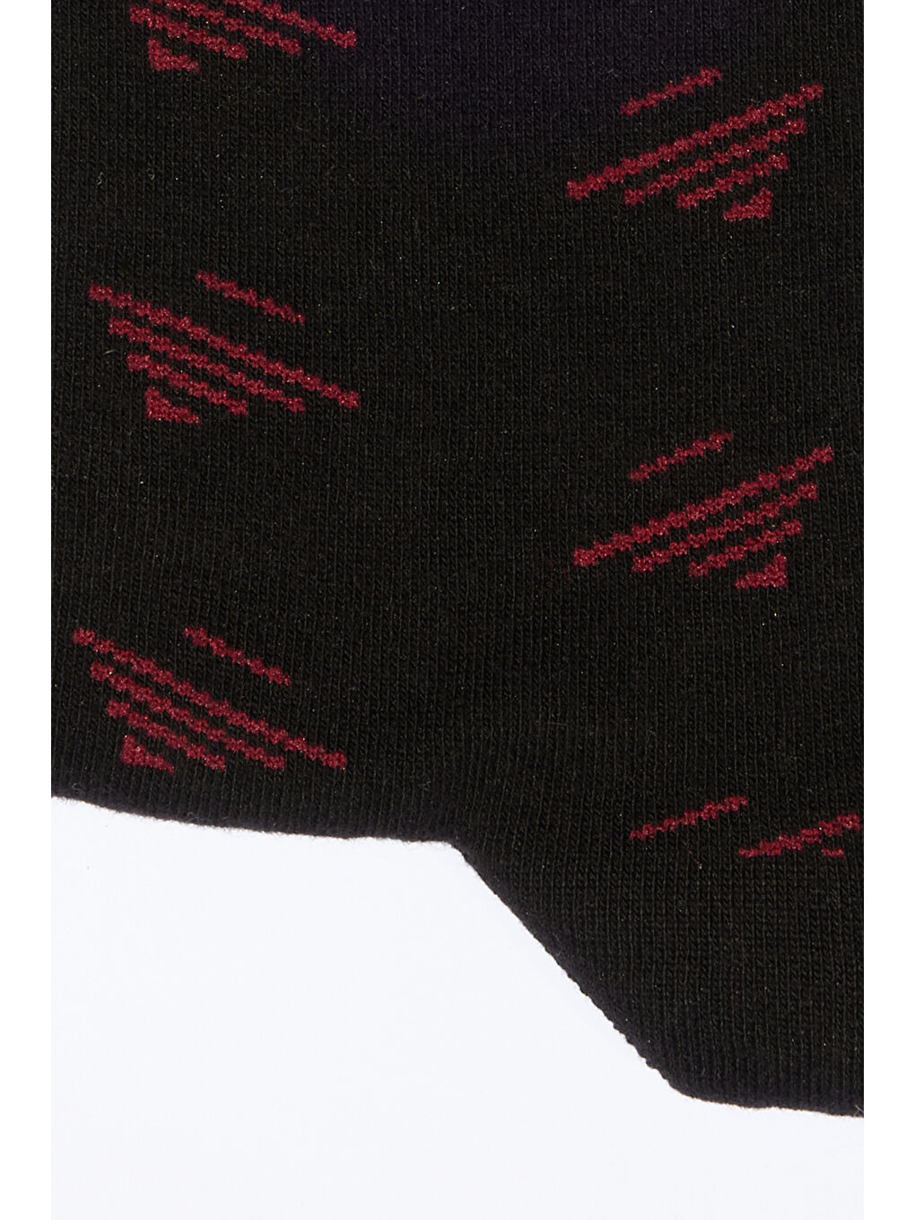 Erkek Siyah-Bordo Desenli Soket Çorap-1