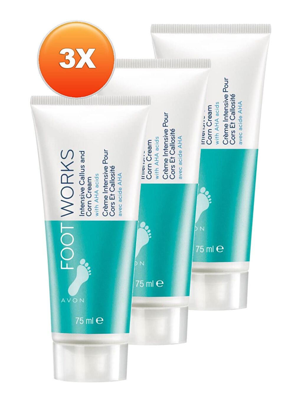 AVON Renksiz Ayaklar için Yumuşatıcı Krem 75 Ml. Üçlü Set - 1