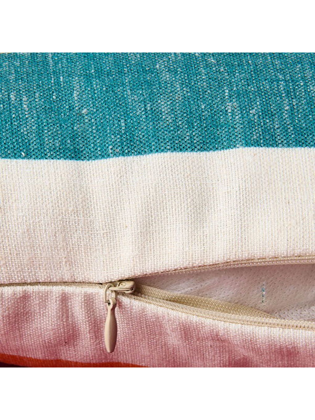 Kahverengi Soft Nautical Fun Çizgili Kırlent - Hardal / Yeşil - 40x40 cm-5