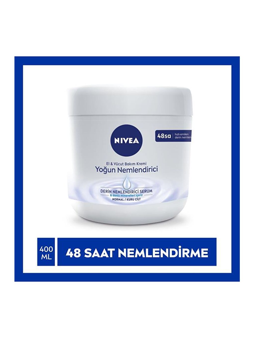 NIVEA Şeffaf Derinlemesine Ne mlendirici Serum Içeren El & Vücut Bakım Kremi 400 ml, Normal/Kuru Ciltler