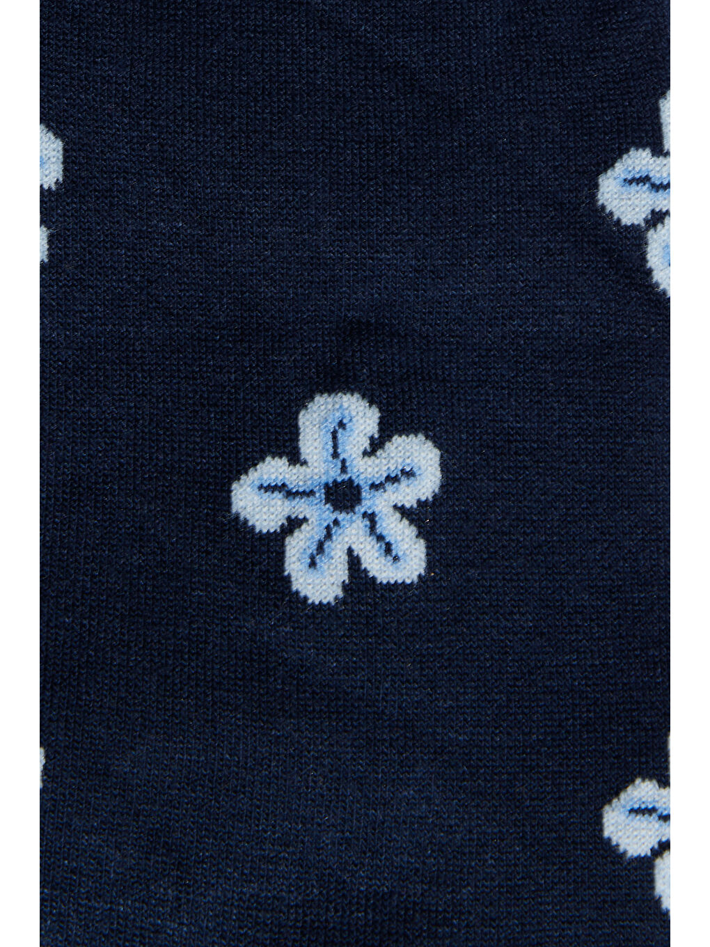 Erkek Lacivert-Mavi Tekli Bambulu Soket Çorap-1