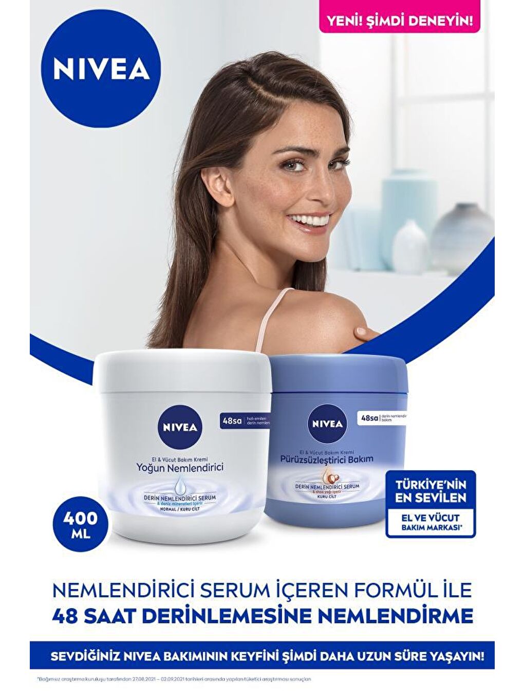 NIVEA Şeffaf Derinlemesine Ne mlendirici Serum Içeren El & Vücut Bakım Kremi 400 ml, Normal/Kuru Ciltler - 7