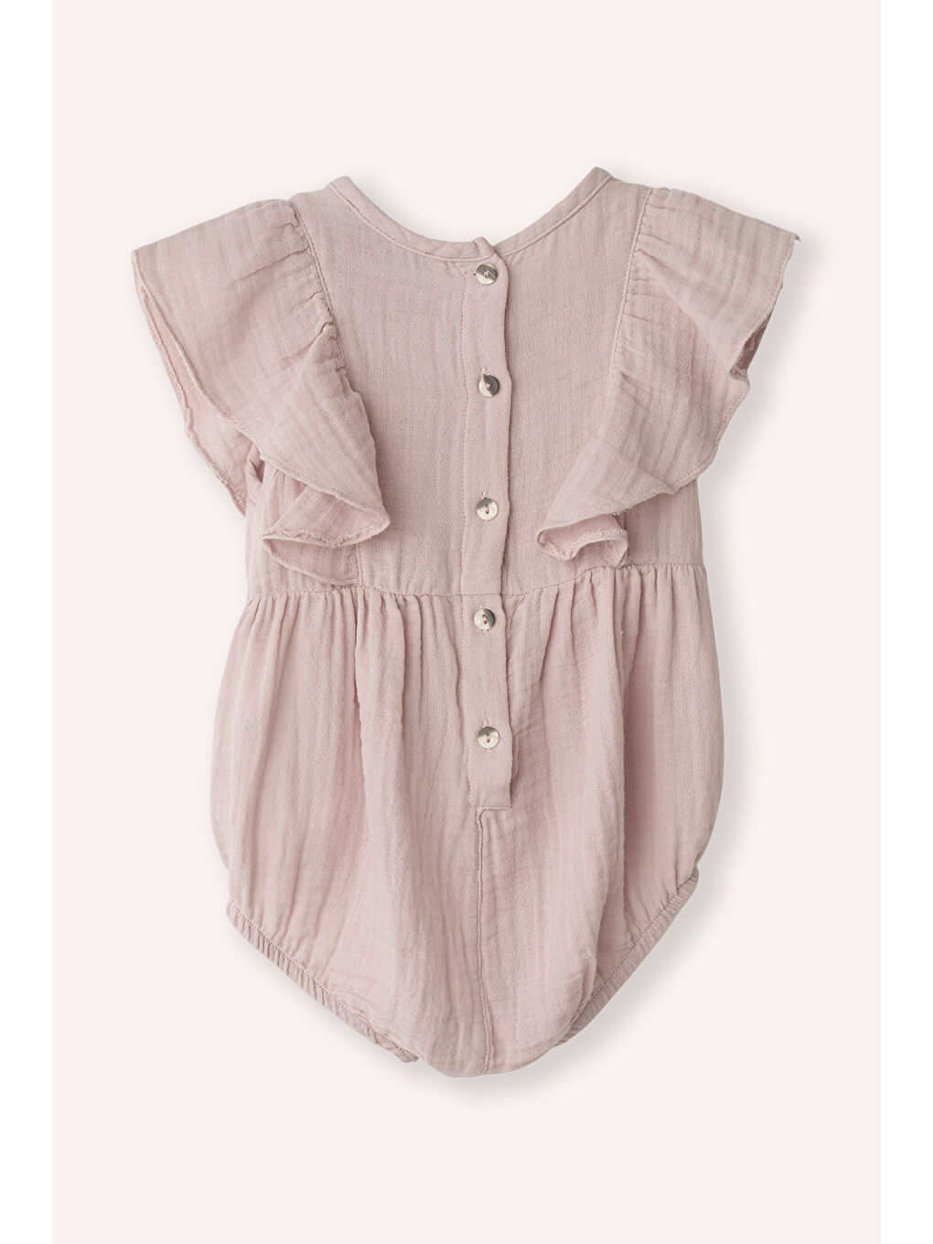 Yenidoğan Müslin Pembe Tulum-1