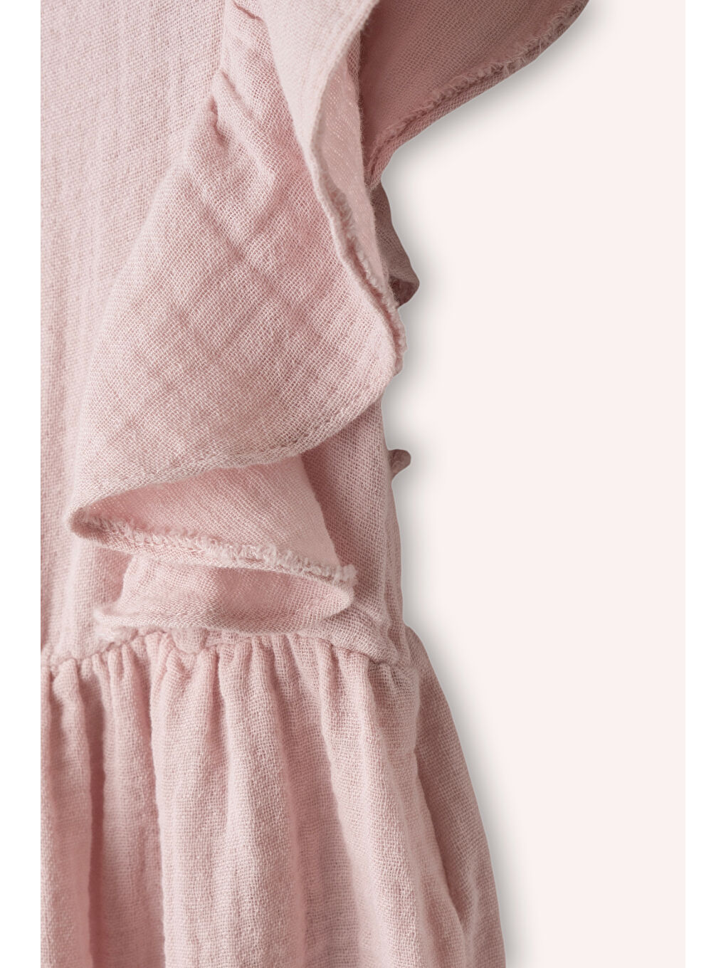 Yenidoğan Müslin Pembe Tulum-2