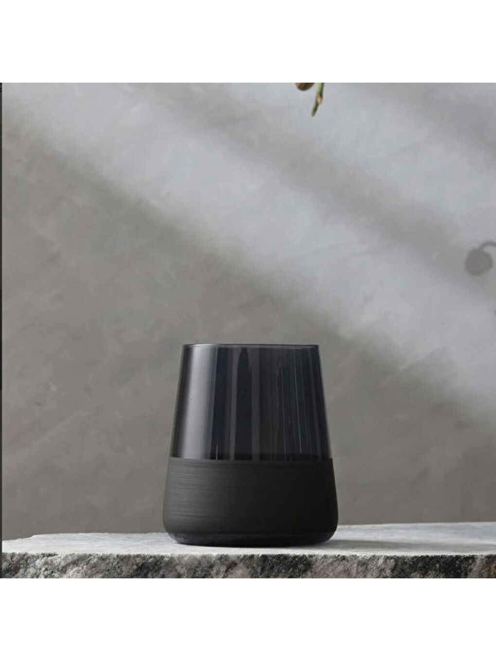 Matte 4'lü Su Bardağı Seti - Siyah - 420 ml