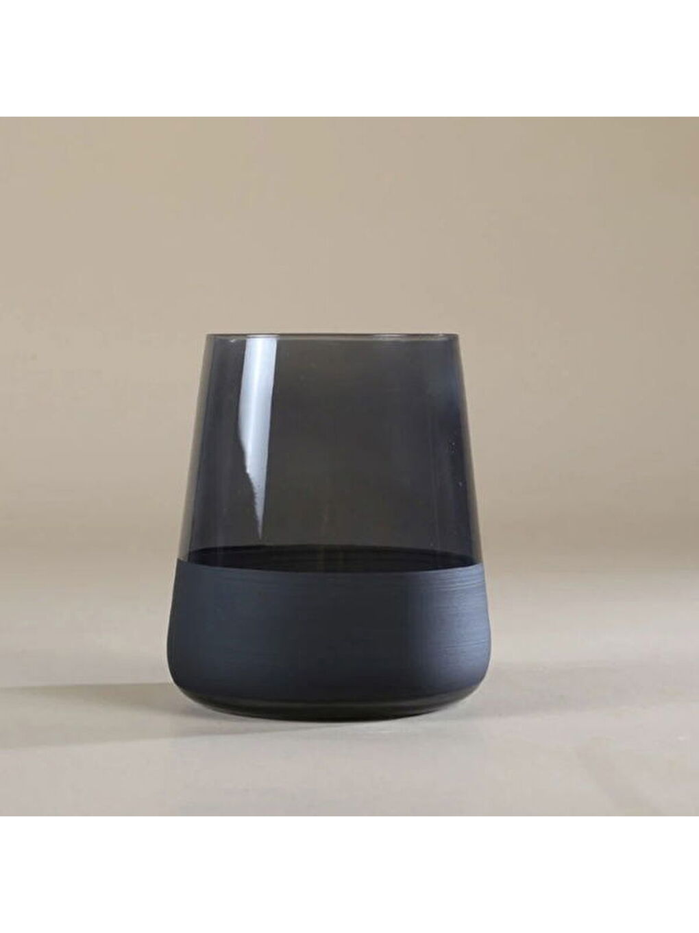 Matte 4'lü Su Bardağı Seti - Siyah - 420 ml-1