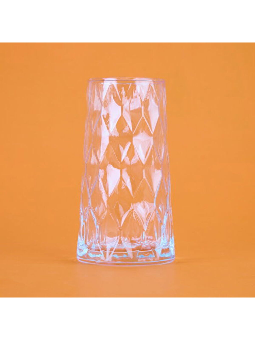 Renksiz Kafes Cam Bardak - Şeffaf - 520 ml