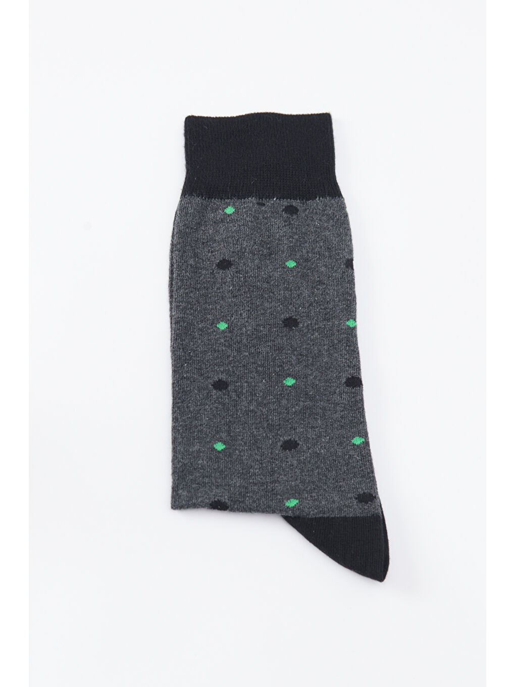 Erkek Antrasit-Siyah Desenli Soket Çorap-2