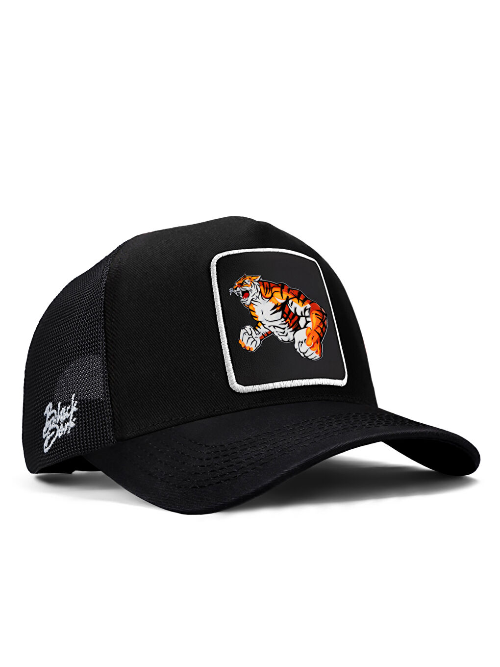 BlackBörk Gri V1 Trucker Kaplan - 1sb Kod Logolu Unisex Siyah Şapka (CAP)