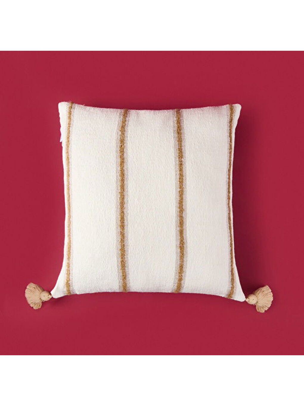 Soft Palm Breeze Adis Kırlent - Ekru - 45x45 cm-1