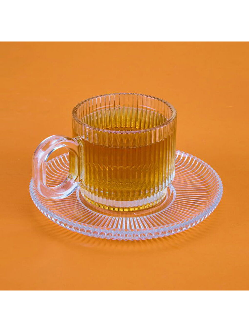 Renksiz Salvador 12 Parça Çay Fincanı Seti - Şeffaf-4