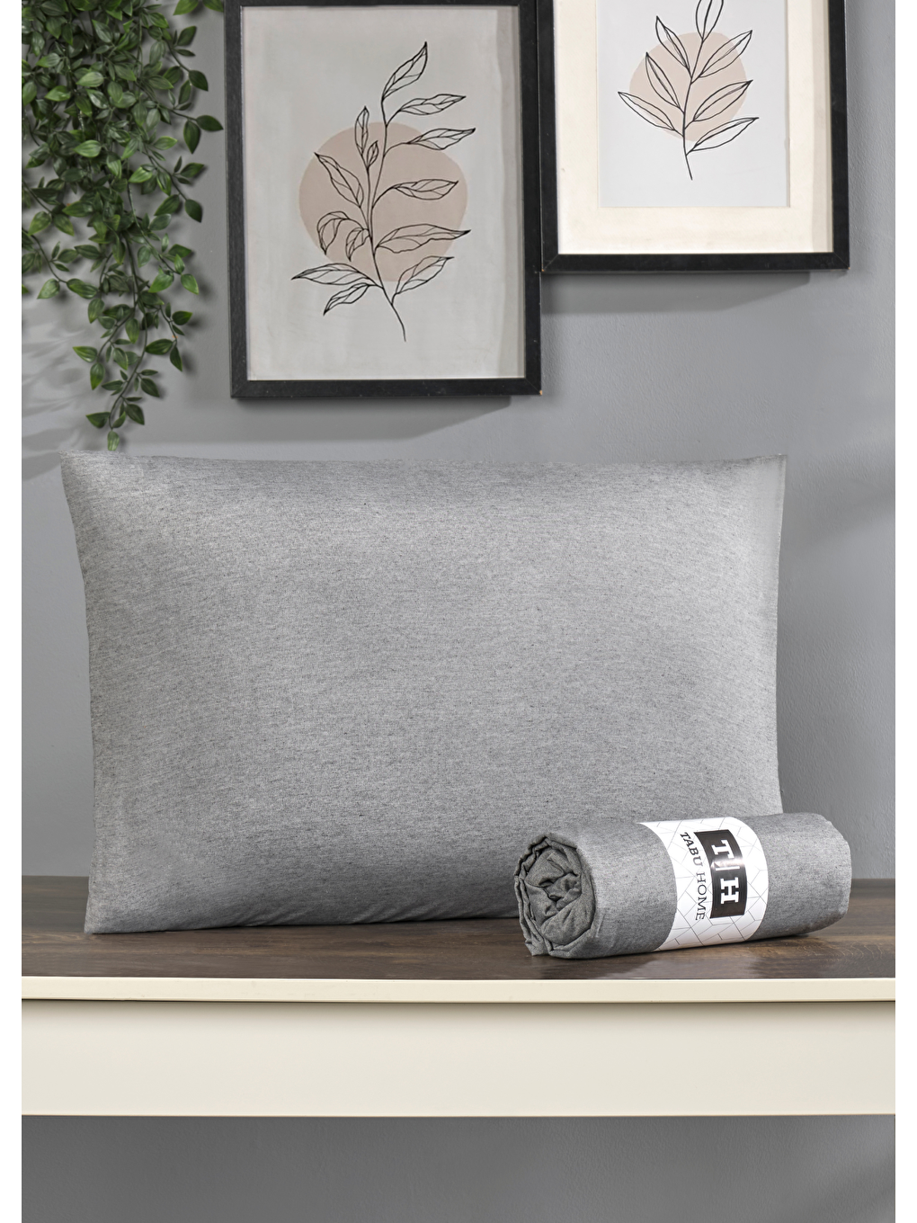 Tabu Home İpliği Boyalı Antrasit Tek Kişilik Lastikli Çarşaf