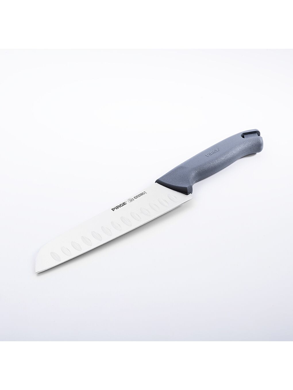 PİRGE Gri Gastro Santoku Bıçağı Oluklu 17 cm