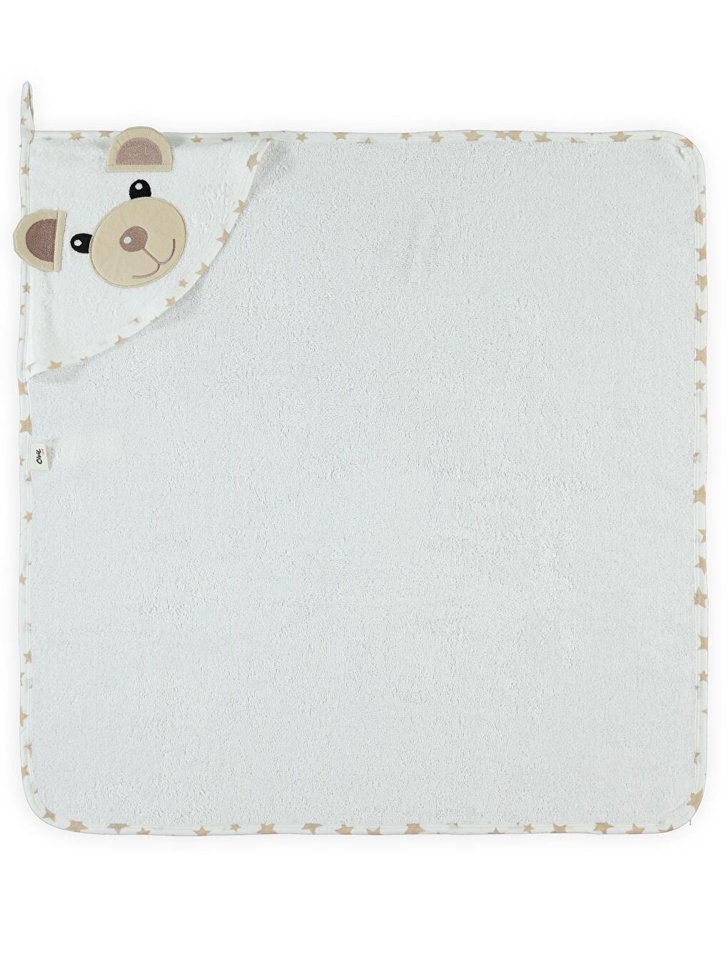 Baby Ayıcık Nakışlı Havlu - Kahverengi Standart-1