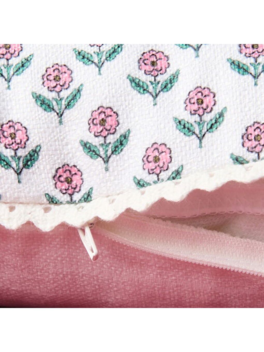 Soft Granny Summer Flower Kırlent - Ekru - 45x45 cm-1