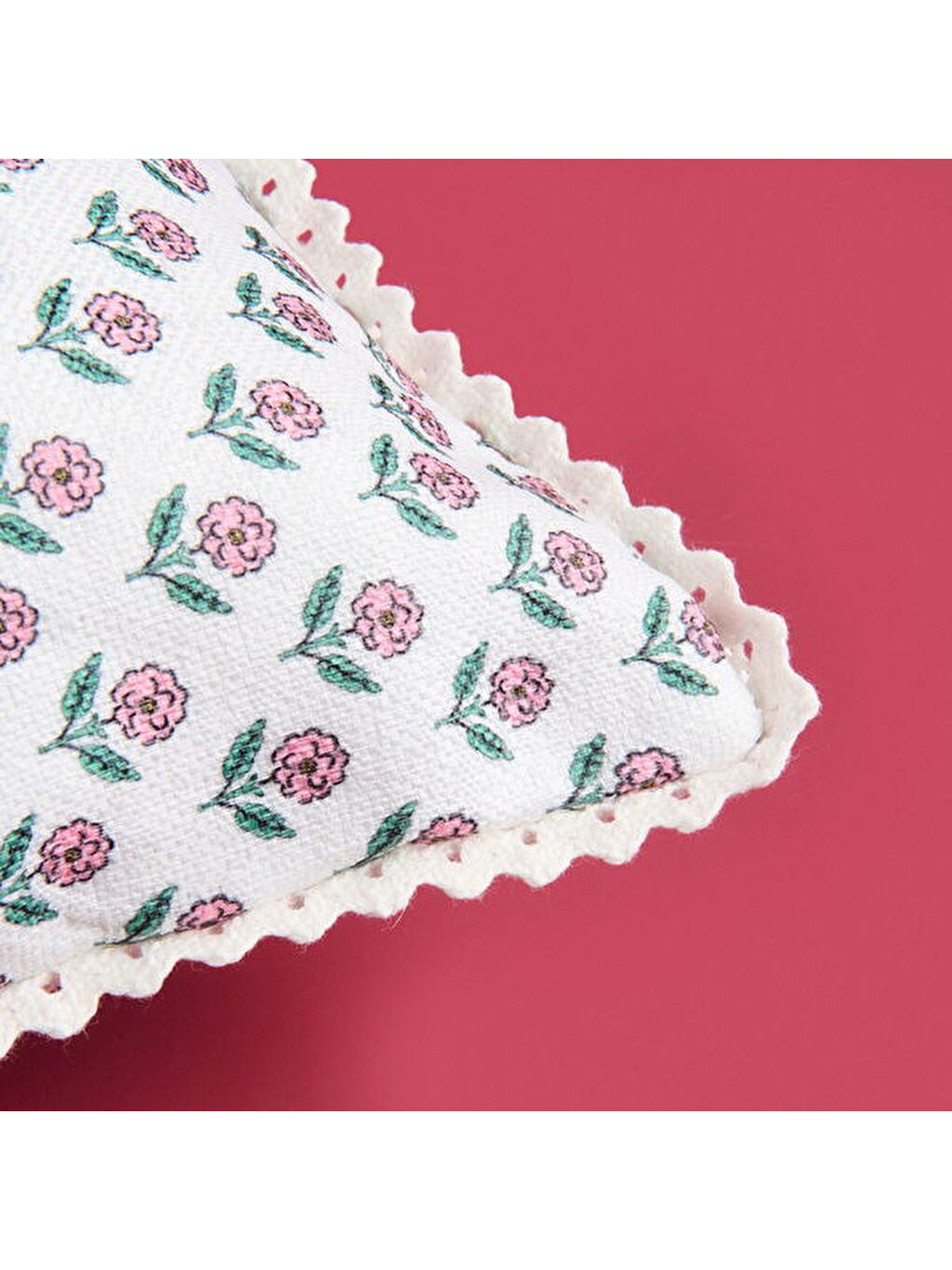 Soft Granny Summer Flower Kırlent - Ekru - 45x45 cm-2