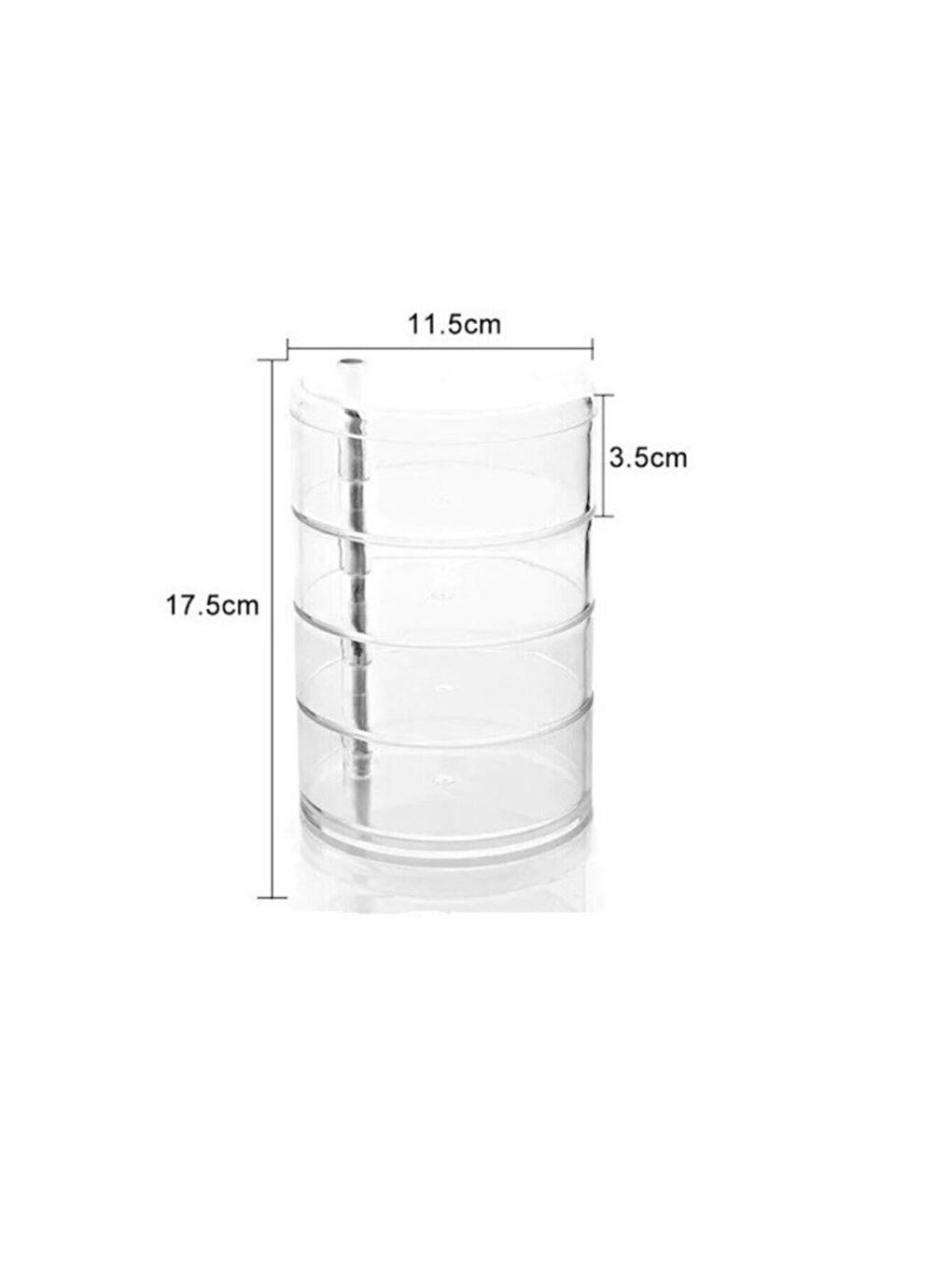 4 Katlı Dönebilen Silindir Takı Ve Makyaj Organizer-2