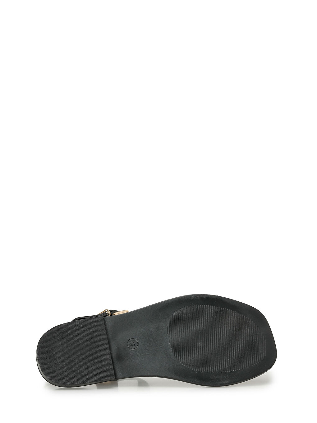 26S-203 Siyah Kadın Düz Sandalet-5