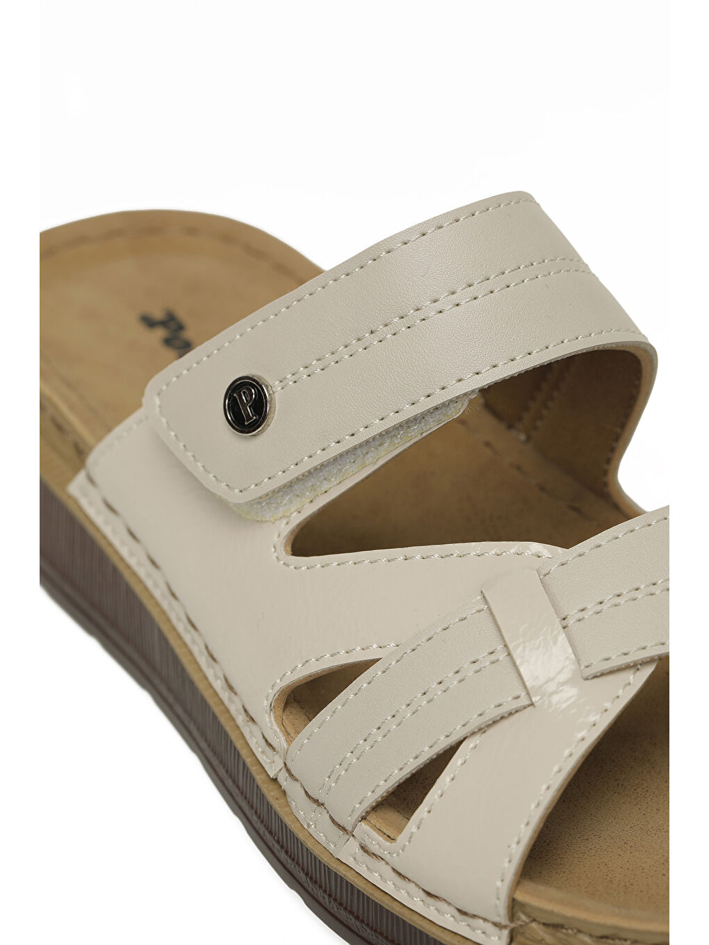 167228.Z6FX Bej Kadın Terlik-6