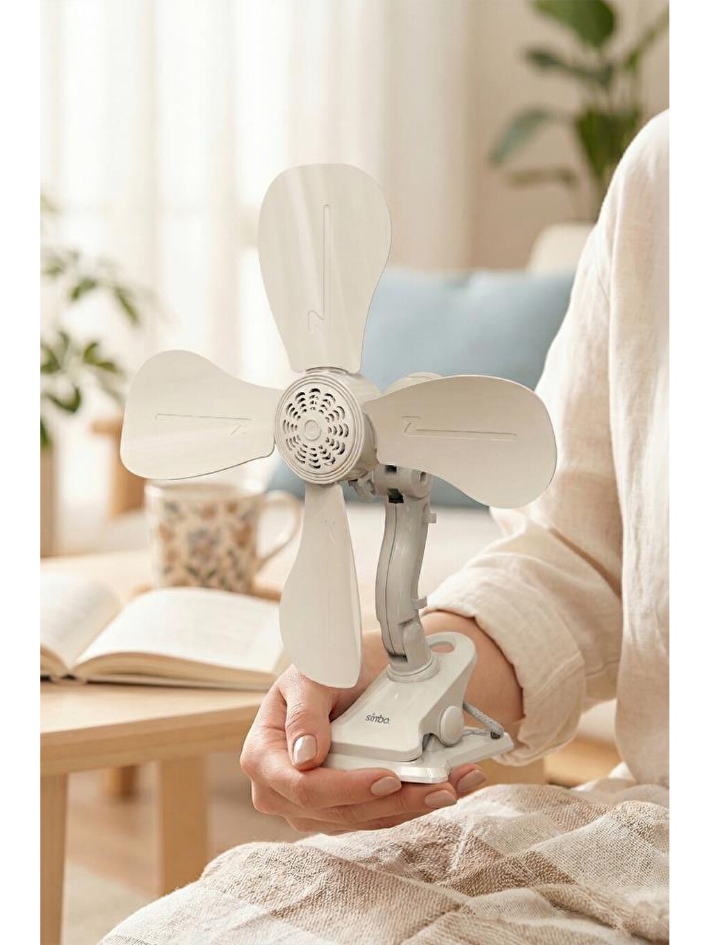 SF-7706 Klipsli Vantilatör 10W Taşınabilir Mini Fan Sessiz Masa Tipi Fan-4
