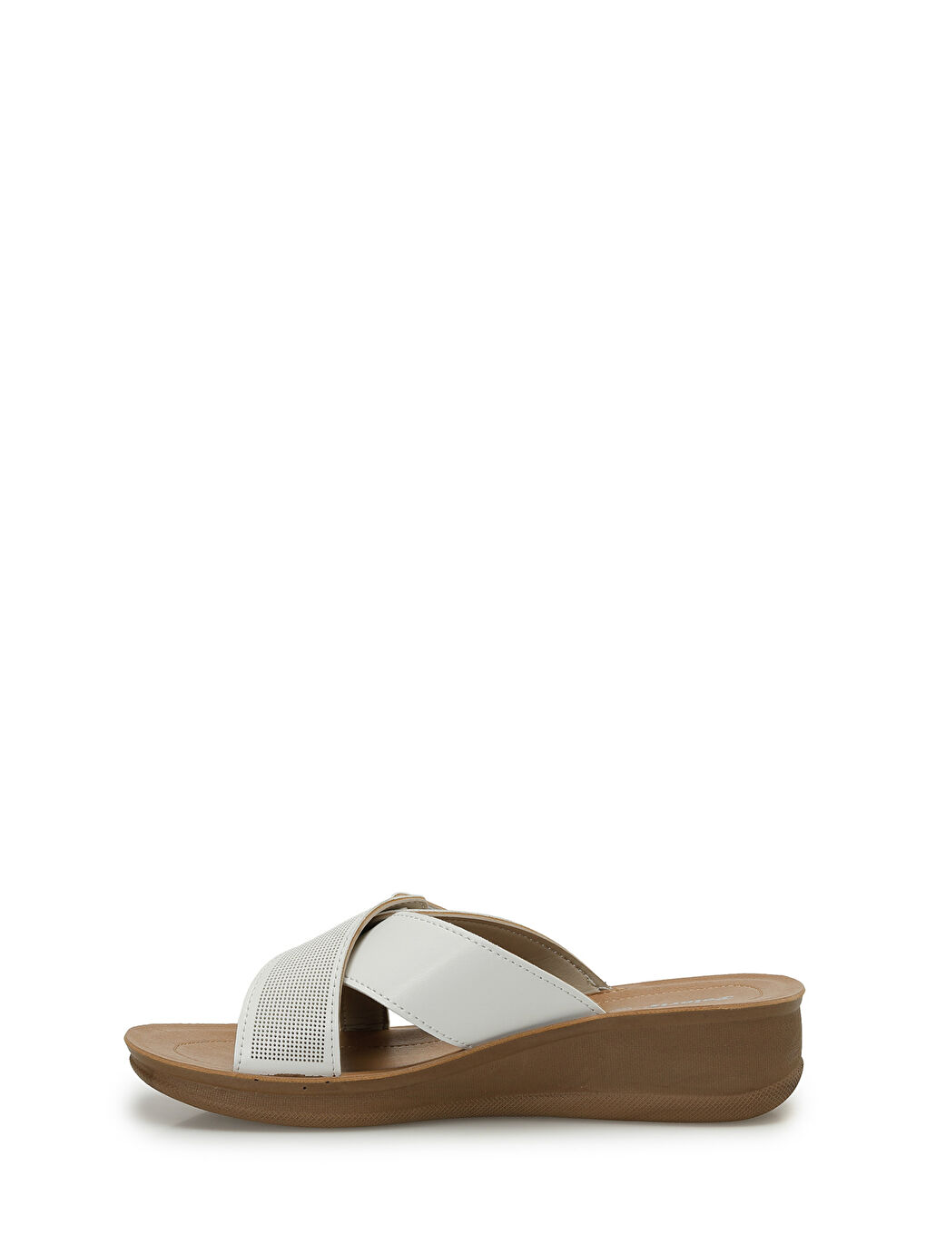 409011.Z6FX Beyaz Kadın Ev Terliği-2