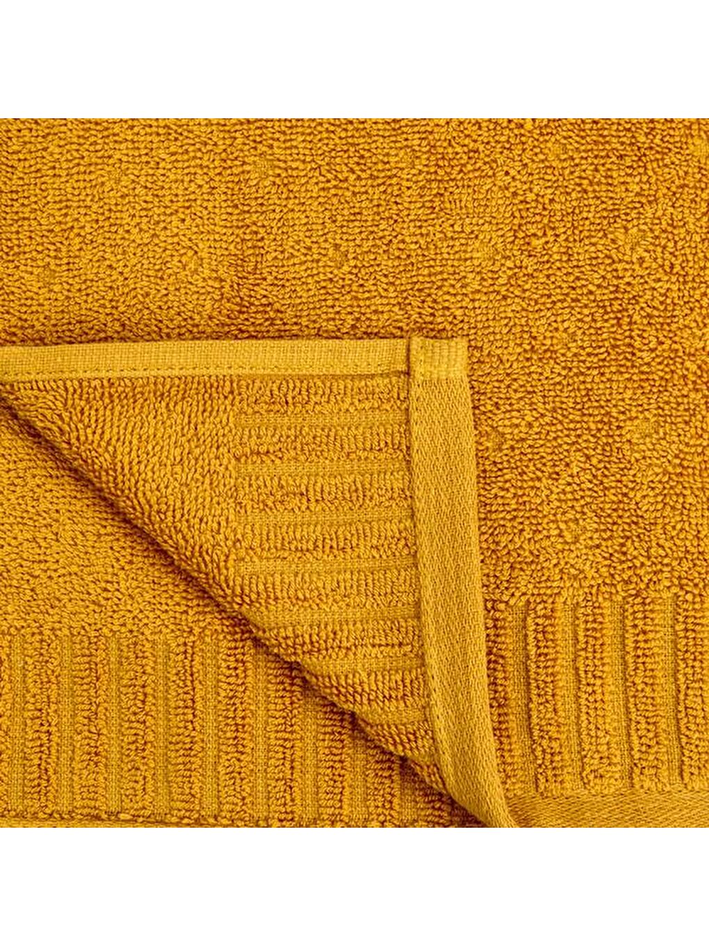 Evidea Kahverengi Soft Patte Ayak Havlusu - Hardal - 50x70 cm - 2