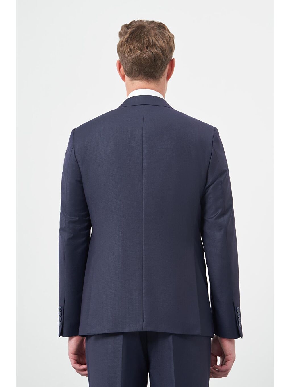Lacivert Düz Mono Yaka 6 Drop Comfort Fit Classic Takım Elbise 1001245171-4