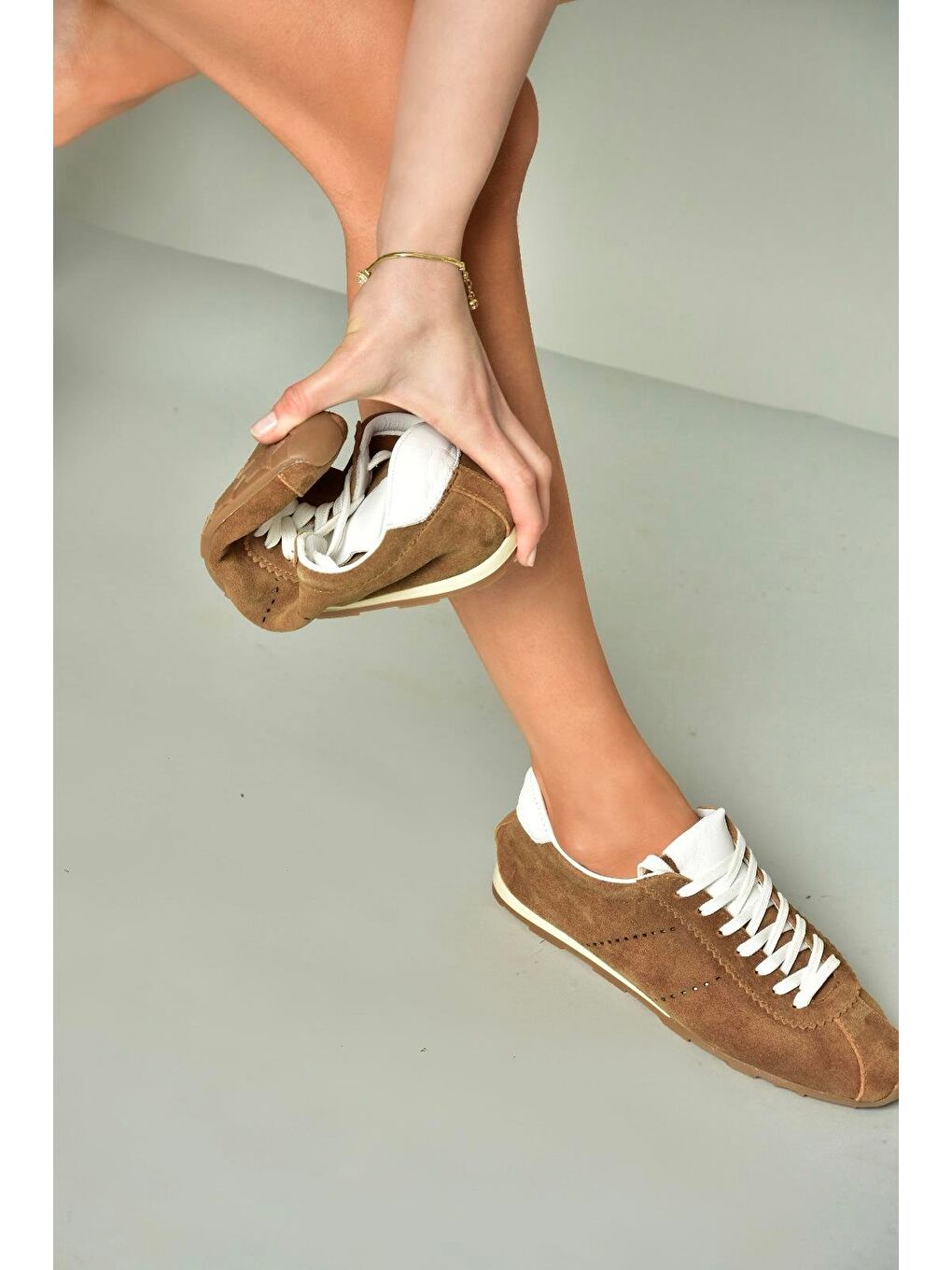 Kahverengi U3123116 Taba Kadın Sneakers-4