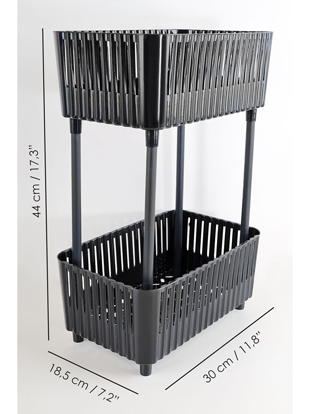 2 Adet 2 Katlı Düzenleyici Mutfak Banyo Rafı Tezgah Altı Raf Evye Altı Dolap İçi Organizer Siyah