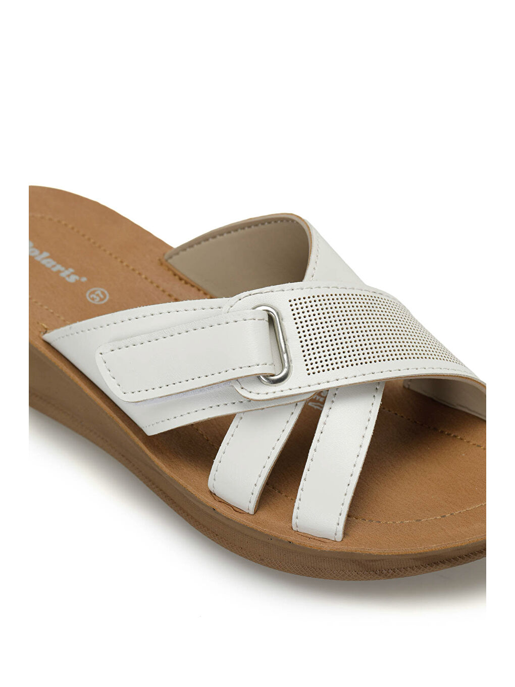 409011.Z6FX Beyaz Kadın Ev Terliği-6