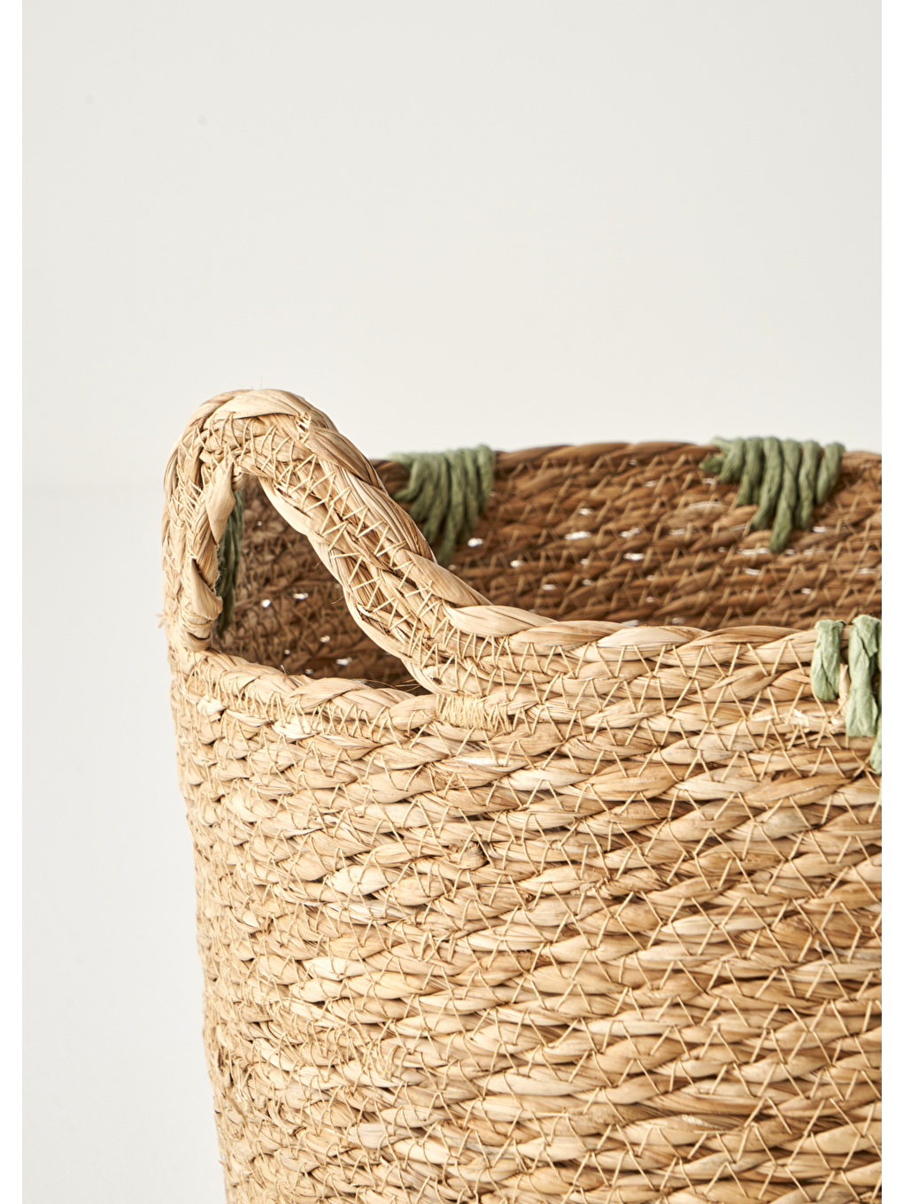 Bej Auris Kulplu Sepet Naturel (30x28x24 cm)-2