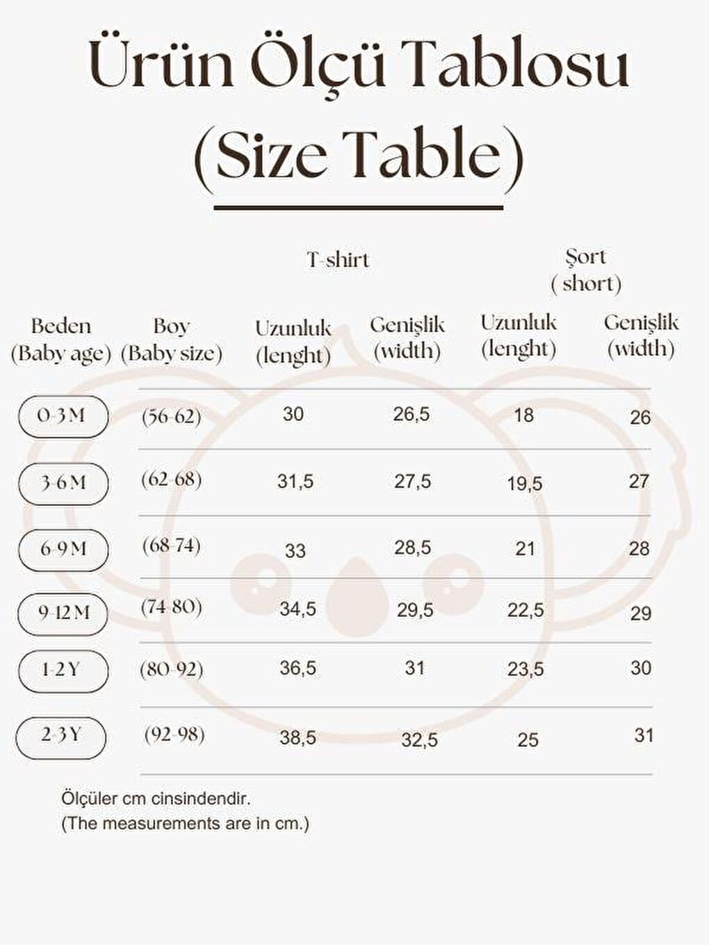 Ekru Kahverengi Çizgili Lastikli T Shirt Şort Takım-3