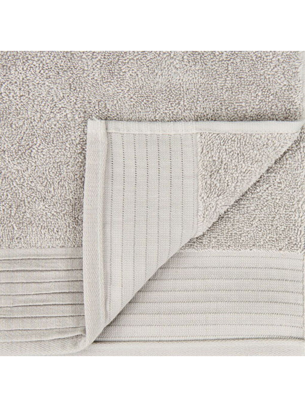 Soft Premium Yüz Havlusu - Gri - 50x90 cm-2