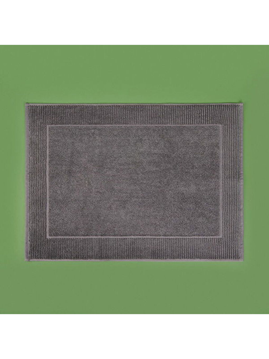 Soft Bordürlü Premium Ayak Havlusu - Antrasit - 50x70 cm-3