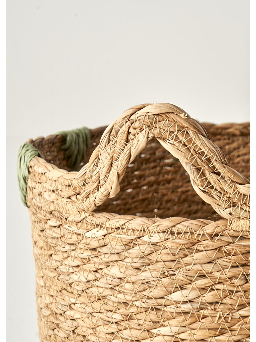 Bej Auris Kulplu Sepet Naturel (30x28x24 cm)-4