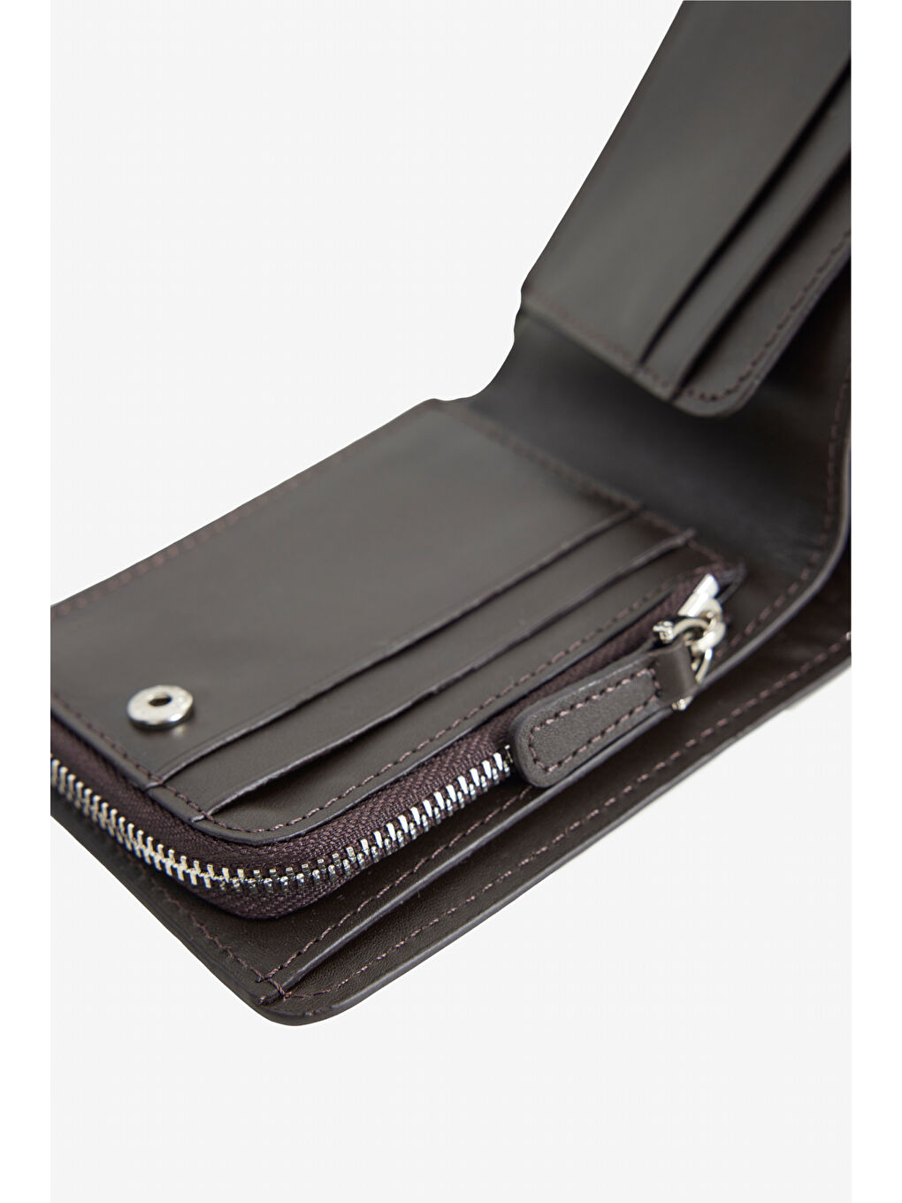 Erkek Kahverengi %100 Deri Cüzdan-4