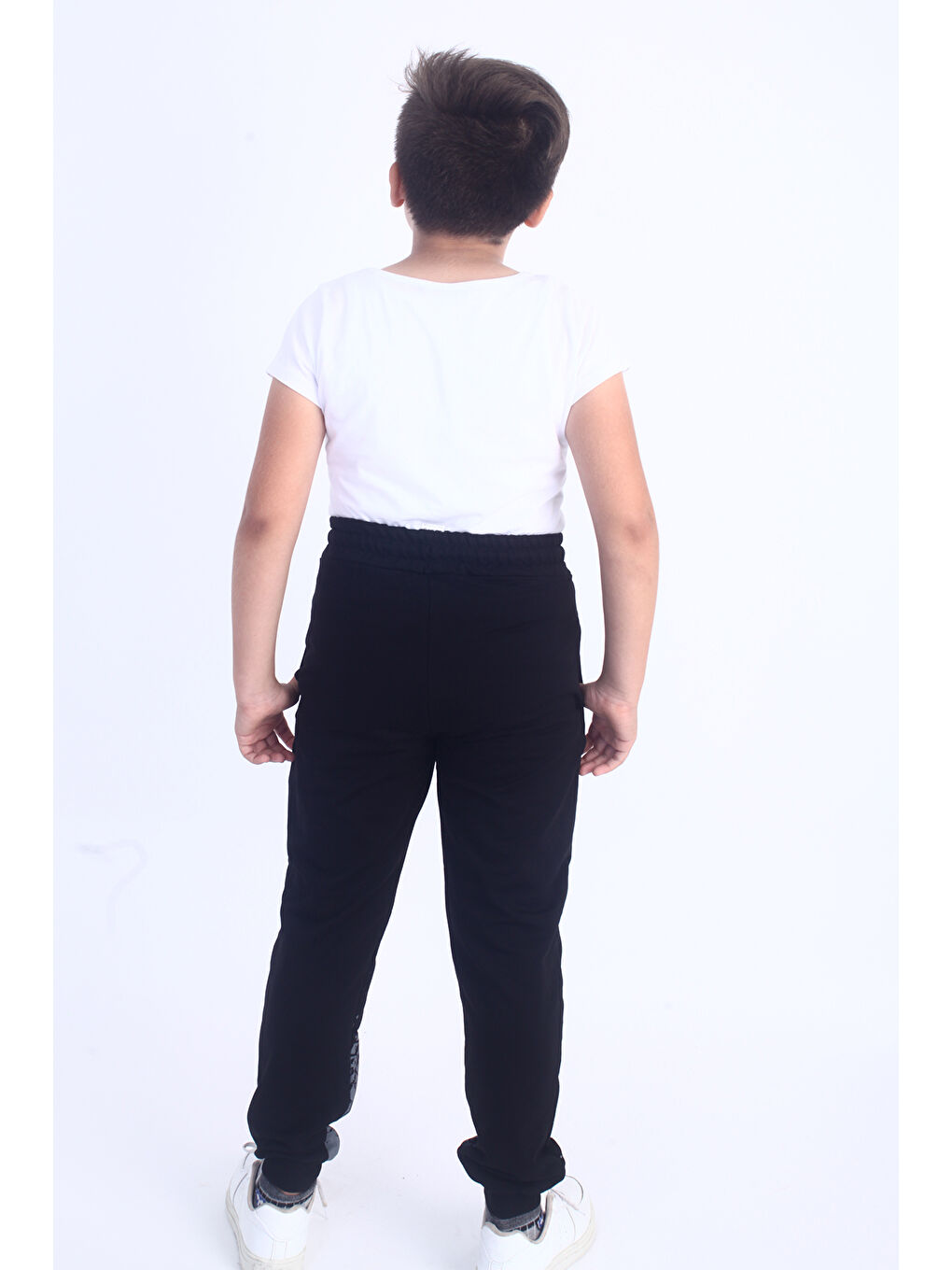 Gri Erkek Çocuk Stronger Tnty Baskılı Eşofman Alt-4