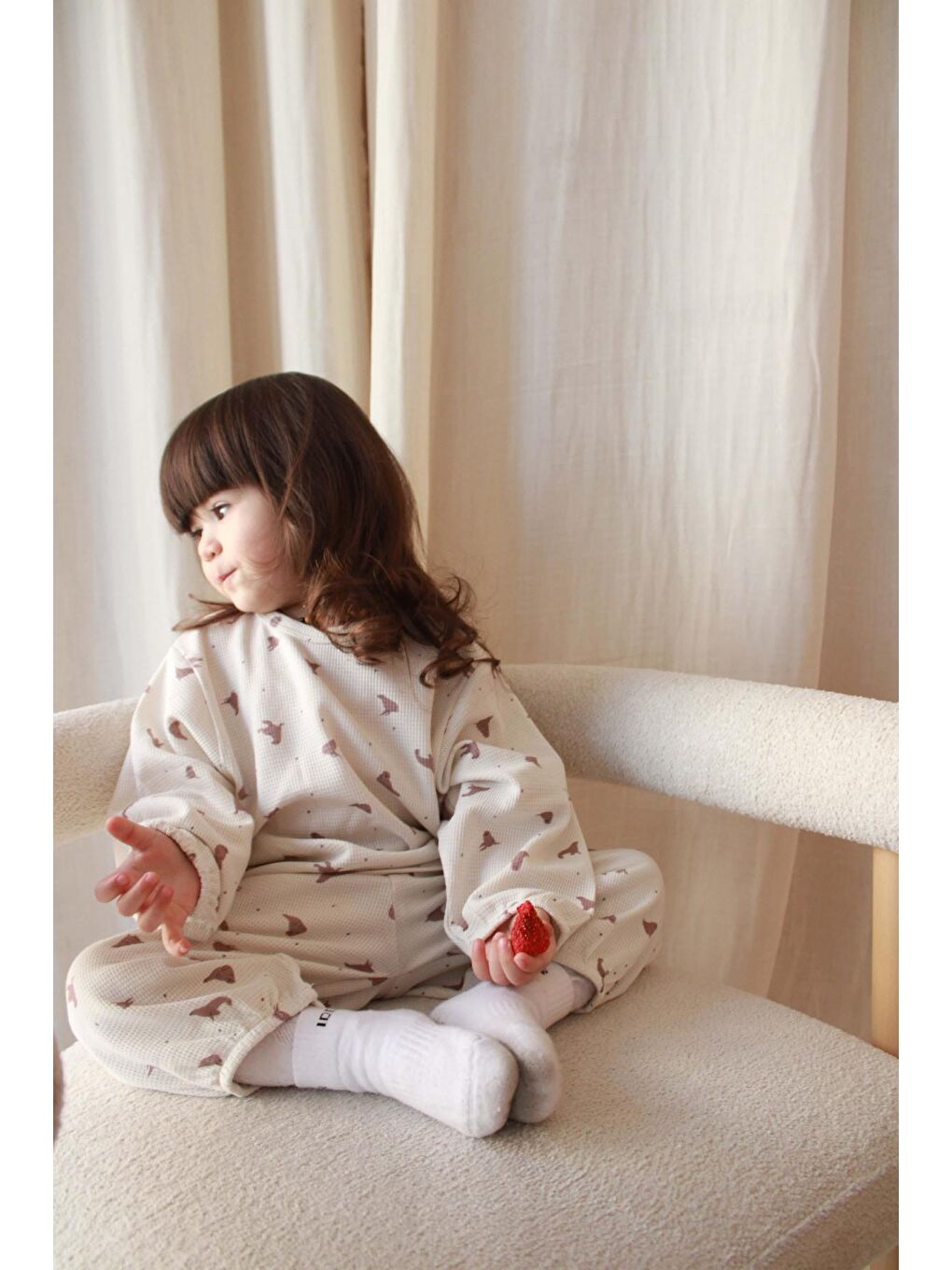 Ekru Seal Waffle Takım-1