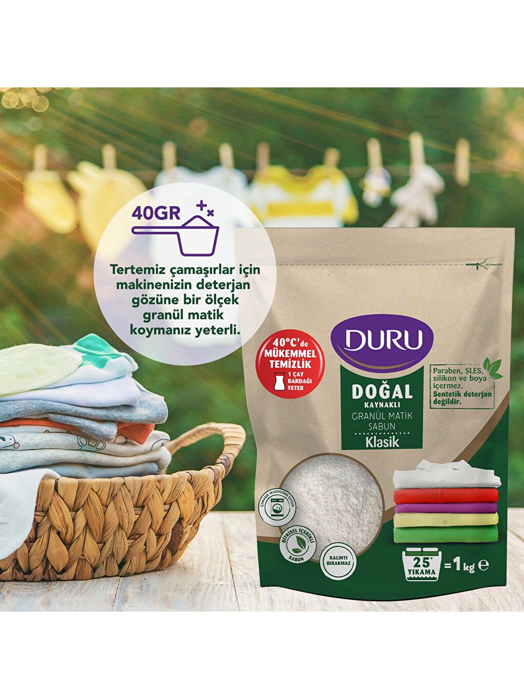 Duru Renksiz Granül Matik Sabun Klasik 1 kg - 2