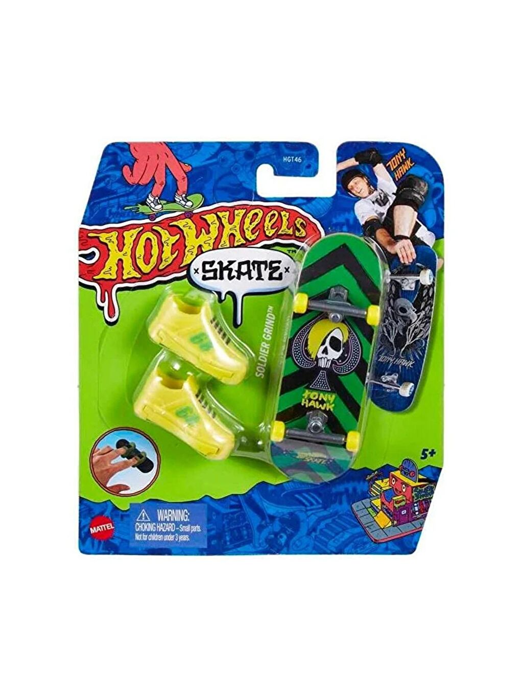 Hot Wheels Karışık Skate Parmak Kaykay ve Ayakkabı Paketleri HNG26