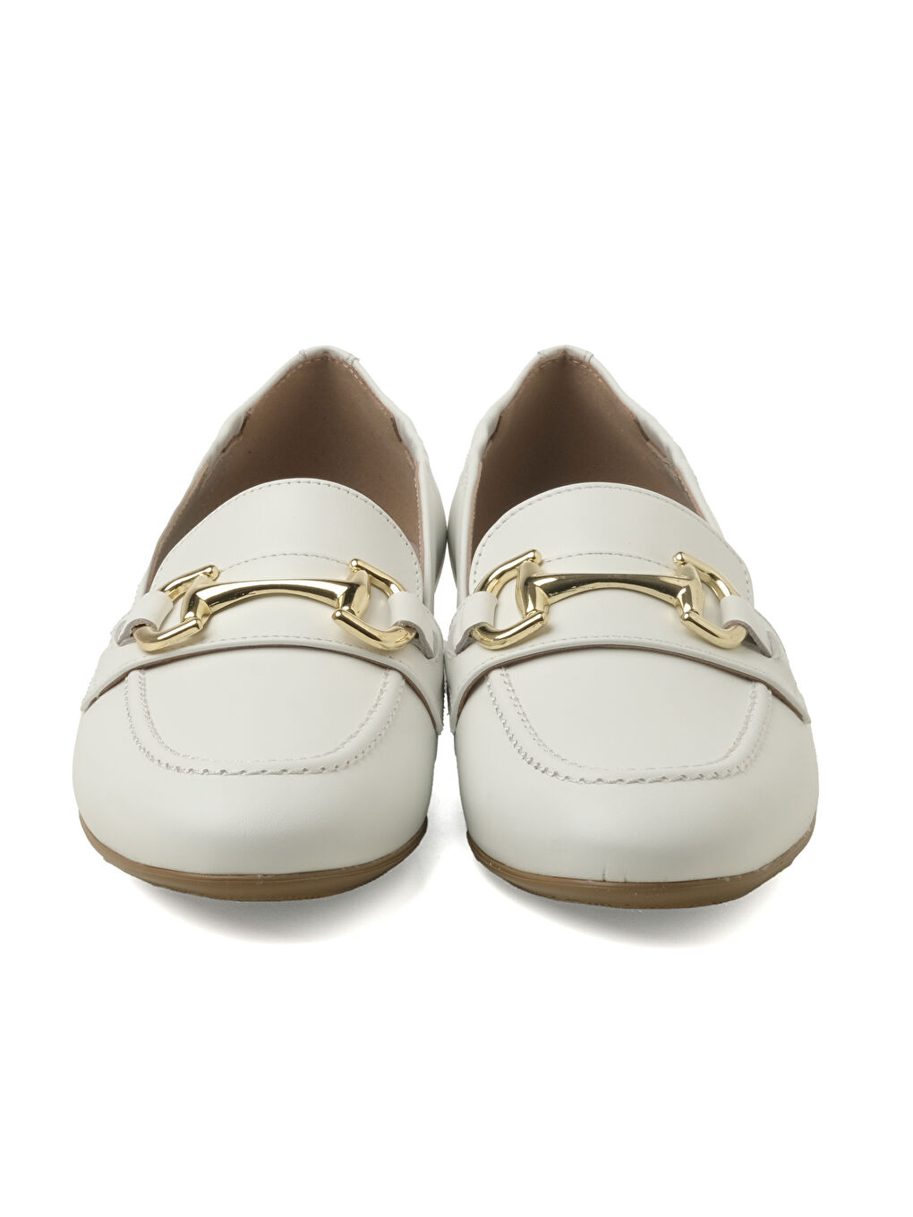 Beyaz Kadın Oxford ( Klasik) 795233DP Vitello Bianco-1