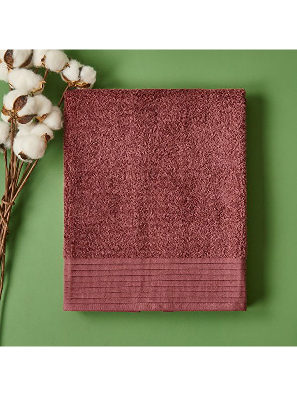 Soft Premium Yüz Havlusu - Bordo - 50x90 cm