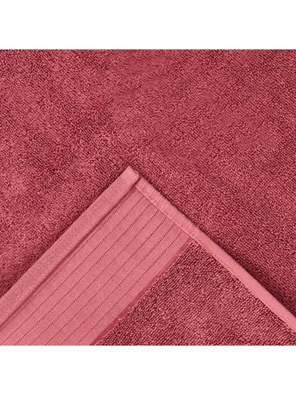 Soft Premium Yüz Havlusu - Bordo - 50x90 cm-2