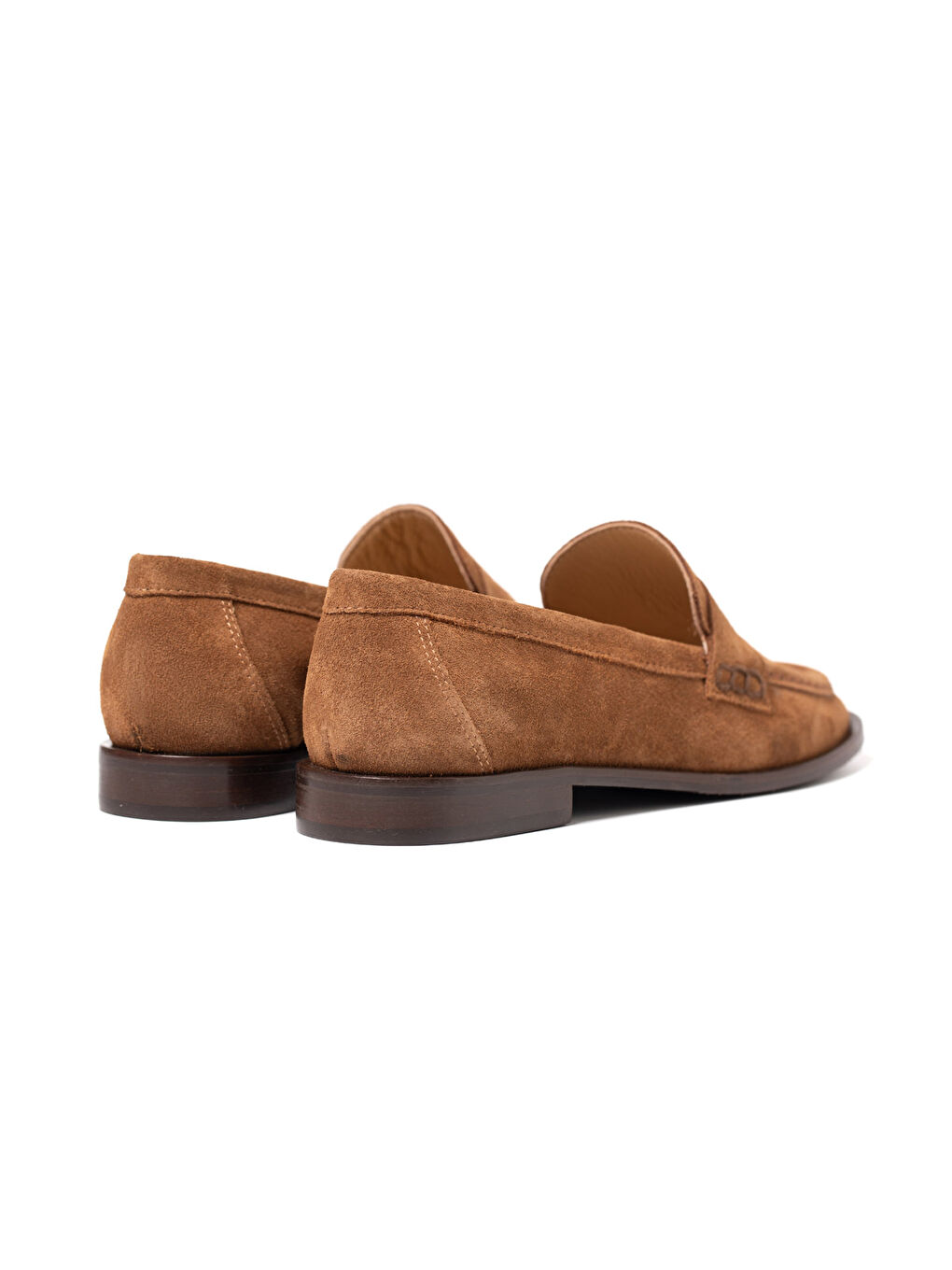 Kadın Kahverengi Loafer Ayakkabı 2016 21 Split Suede-2
