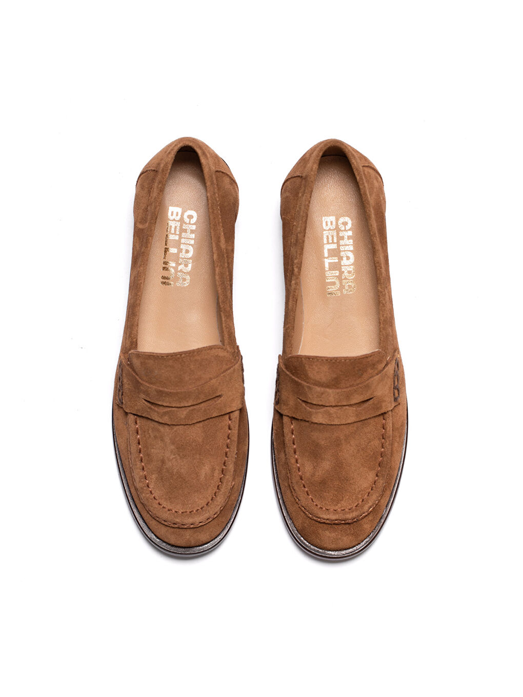 Kadın Kahverengi Loafer Ayakkabı 2016 21 Split Suede-4