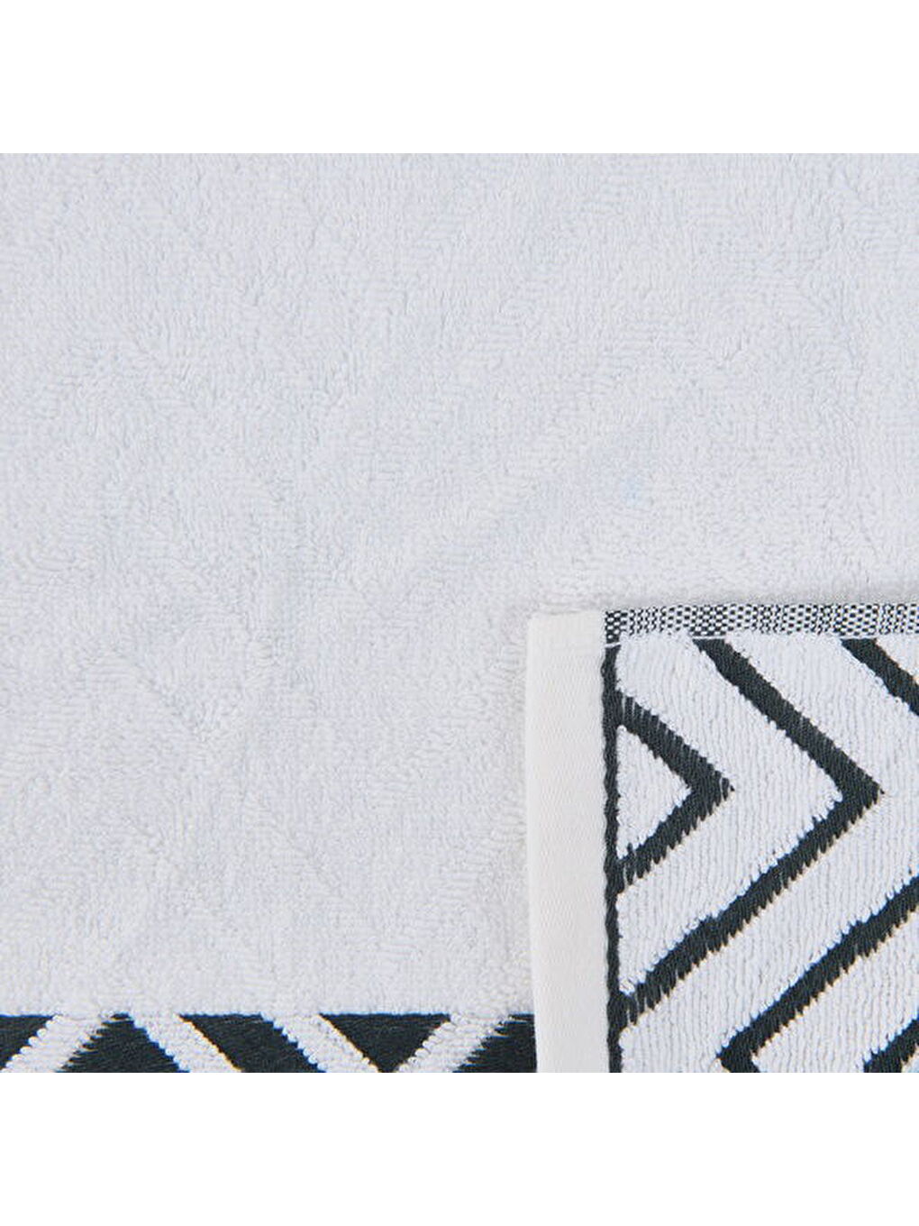 Soft Wave Yüz Havlusu - Beyaz - 50x70 cm-1