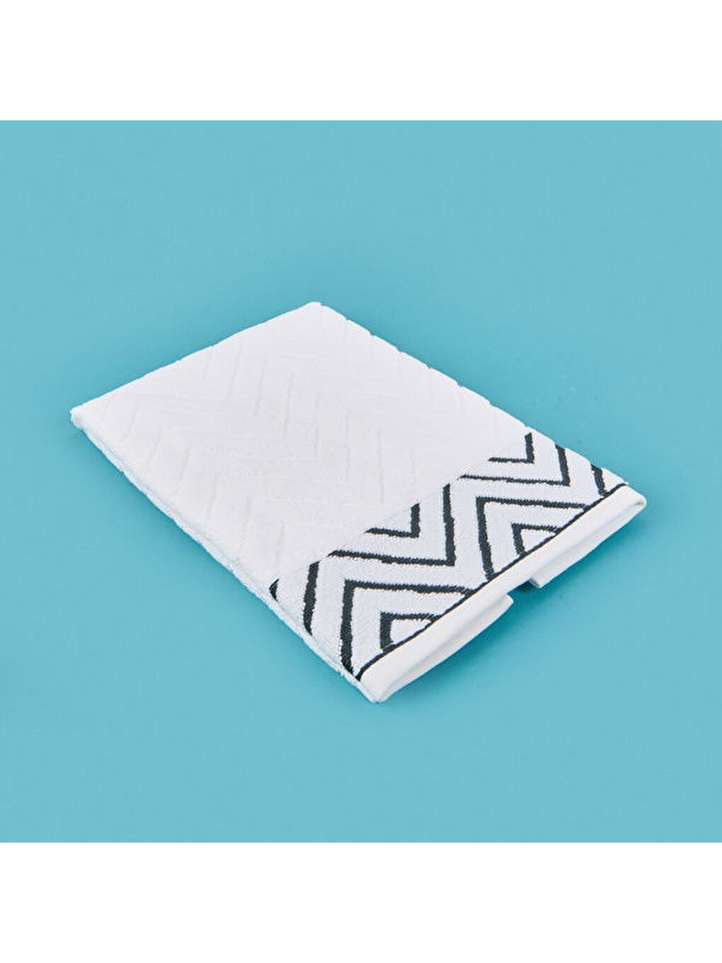Soft Wave Yüz Havlusu - Beyaz - 50x70 cm-3