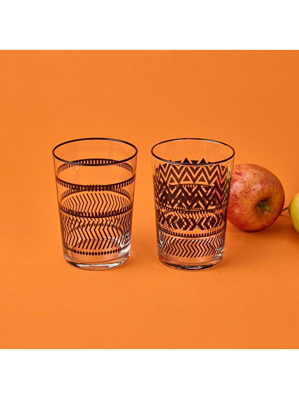 Evidea Karişik Kitchen Ethnic 4'lü Meşrubat Bardağı Seti - Asorti - 510 ml - 2